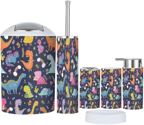 Bathroom Accessories Set with 6-Piece Collection