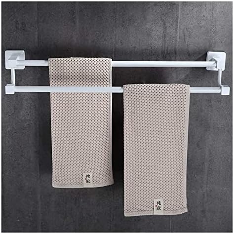ALDEPO Double Towel Rail with Shelf - 50Cm Stainless Steel Bathroom Towel Rack