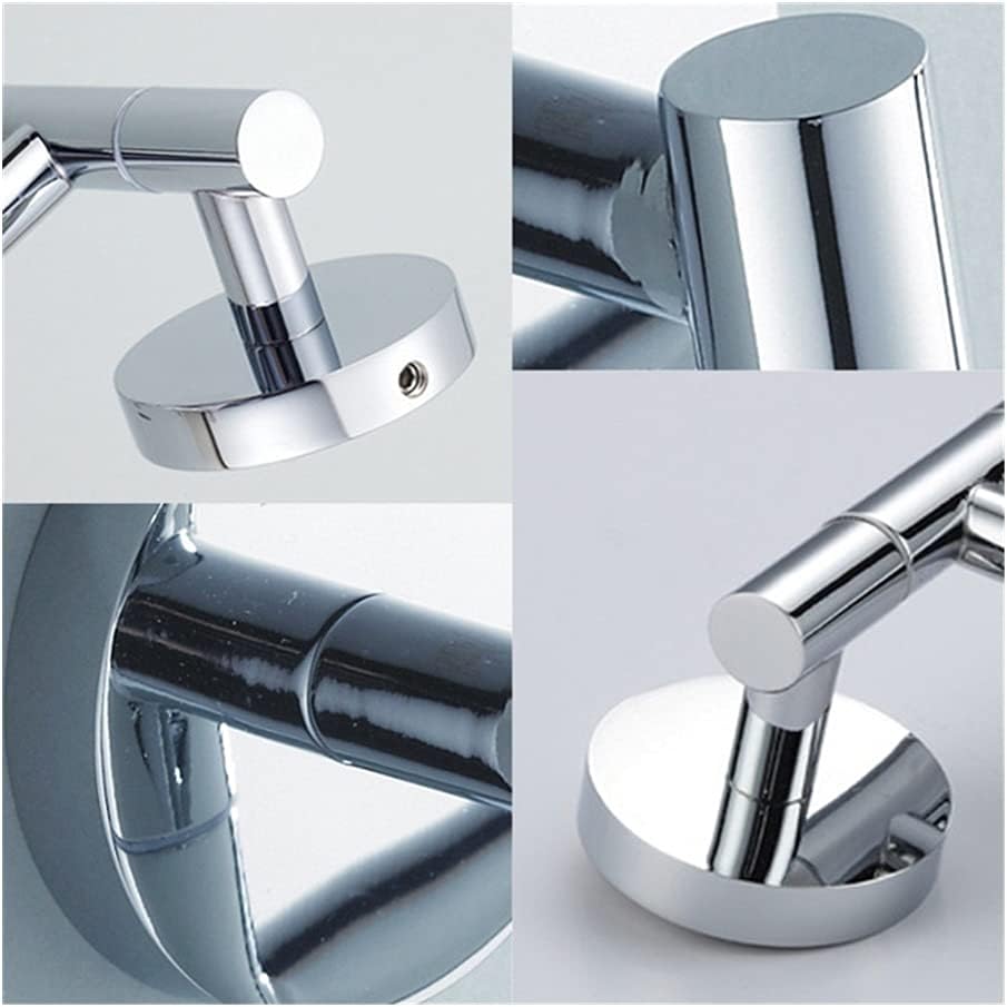 Stainless Steel Towel Rail with Swivel Holder and Hair Dryer Stand