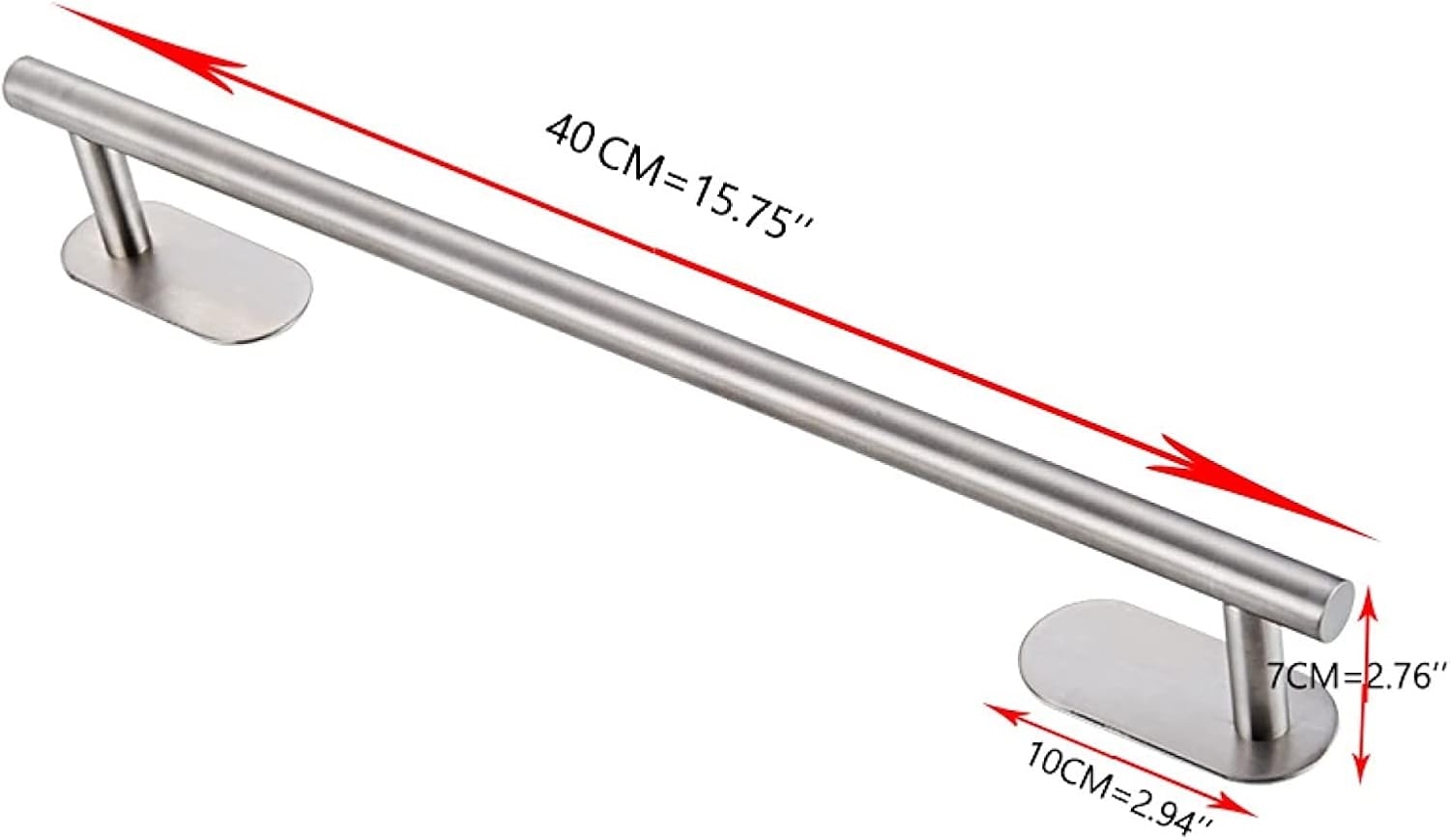 Sturdy Stainless Steel Towel Rail 40cm