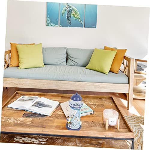 Sky Blue Iron Art Candle Holder