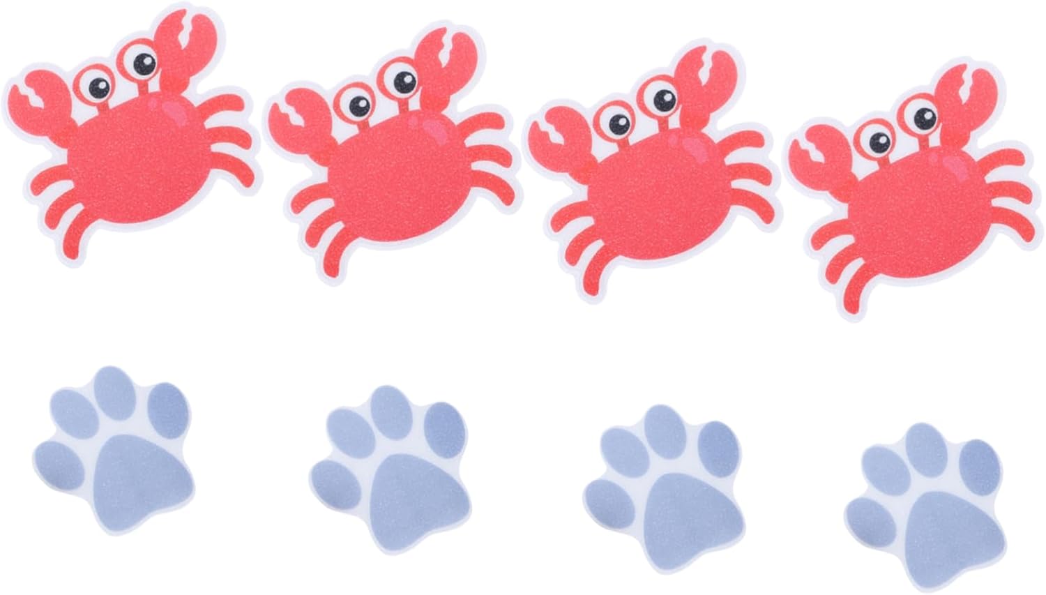 VOSAREA 8Pcs Cartoon Bathtub Stickers Self Adhesive Non Slip Decals