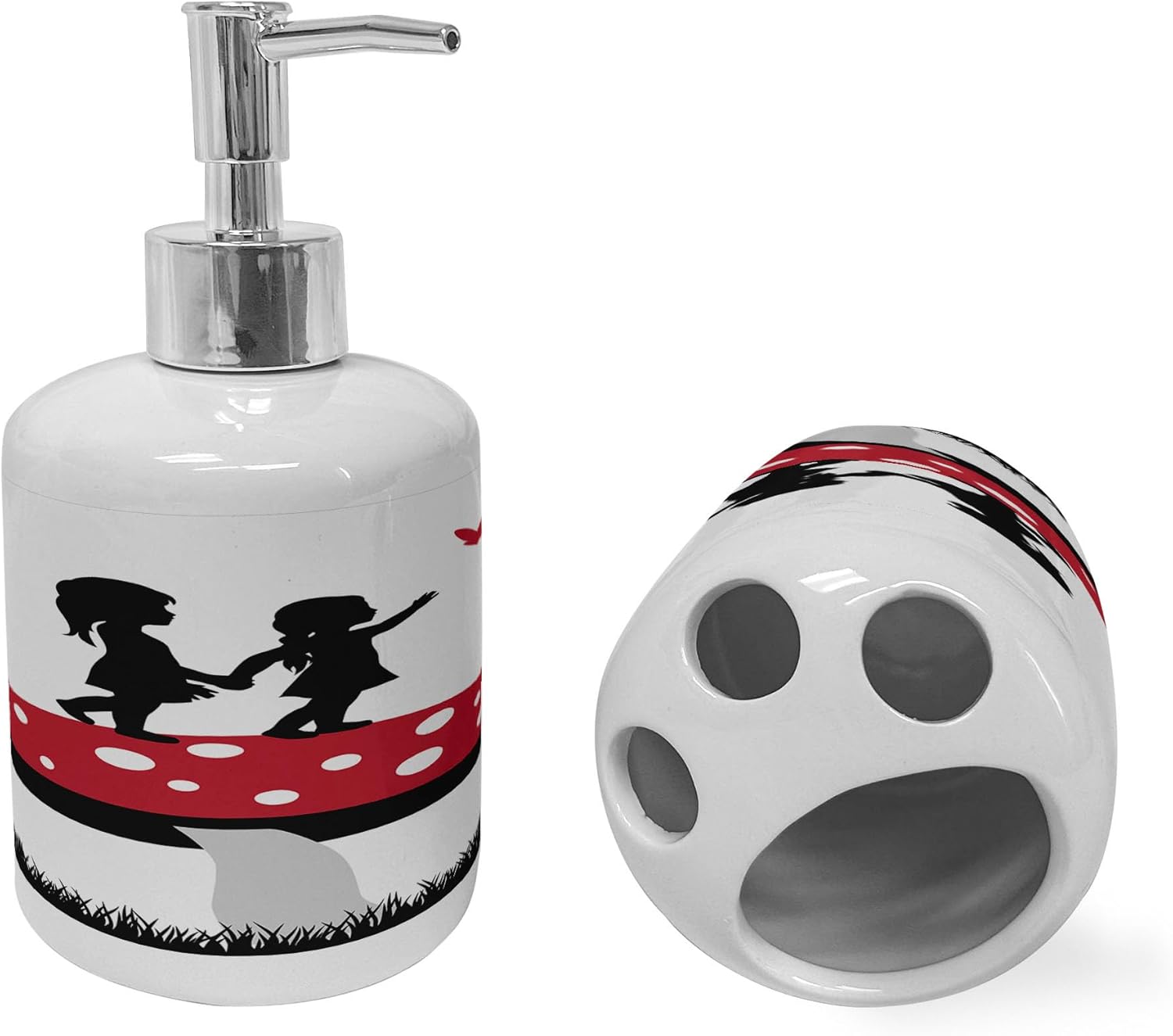 Unique Mushroom Toothbrush Holder Set