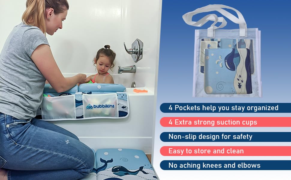 Bubbikins Baby Bath Kneeler and Elbow Rest Pad Set 1