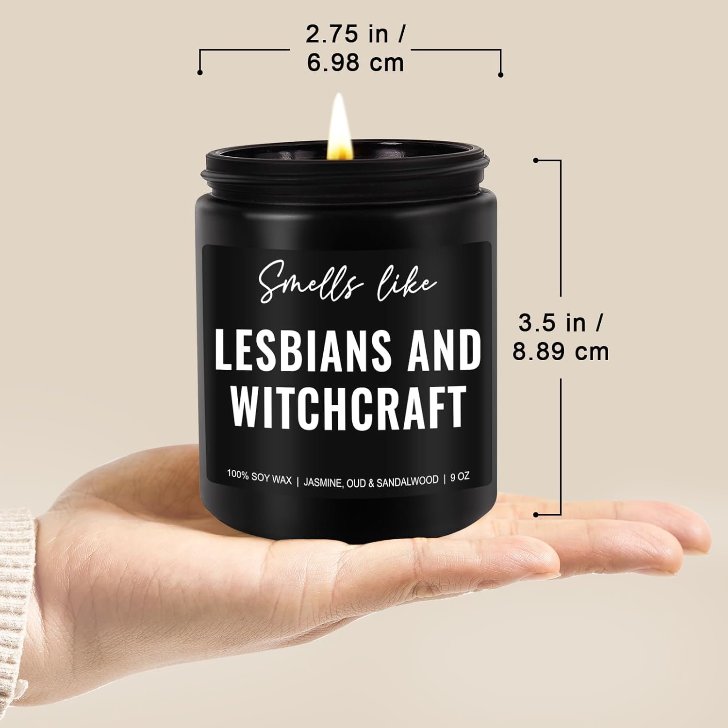 Lesbians and Witchcraft Candle - Funny Gift for Women