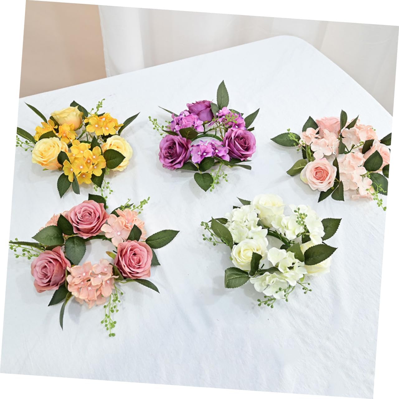 BAKOEXQUISITE - 5-Piece Candlestick Napkin Rings