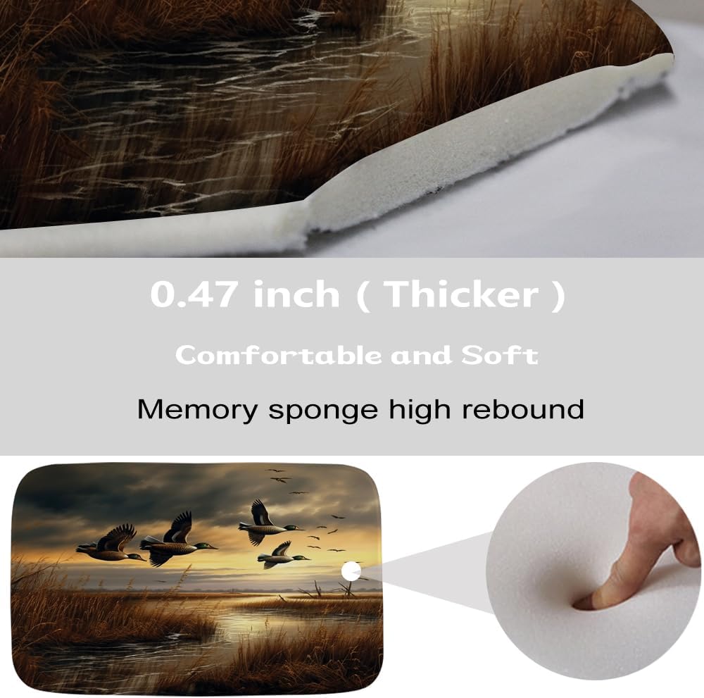 Final Friday Rustic Wild Ducks Flying Hunting Bathroom Set