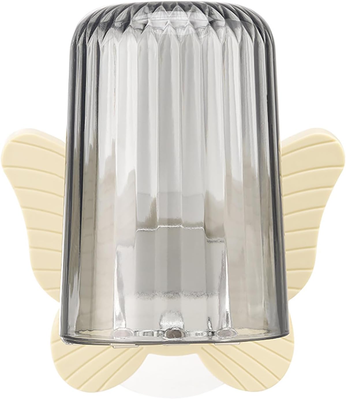 Wall Mounted Toothbrush Holder Set White Plastic