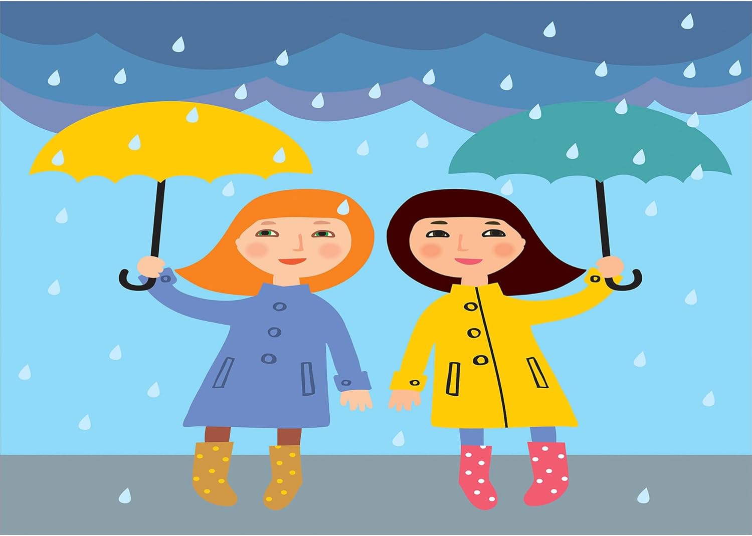 Charming Umbrella Girl Set