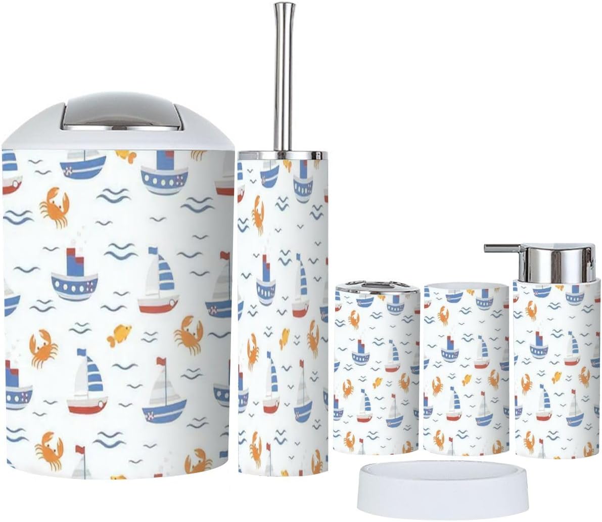 Nautical Kids 6-Piece Bath Set Enjoy
