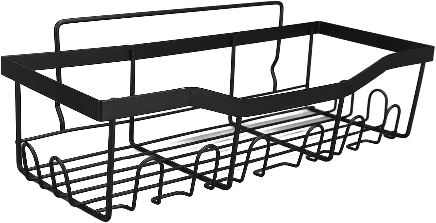 Corner Shower Caddy with Adhesive Stickers for Bathroom