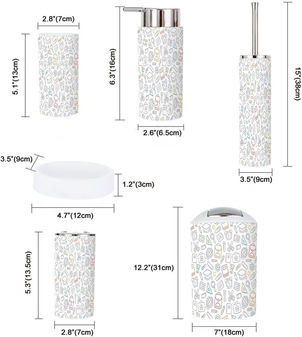 Stylish 6-Piece Bathroom Organizing Set