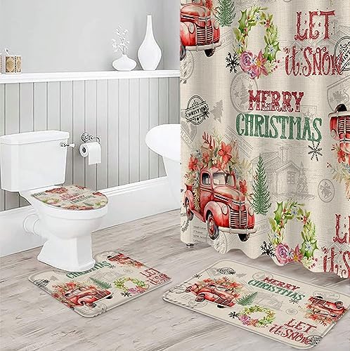 Bathroom Essentials Set with Retro Highlights