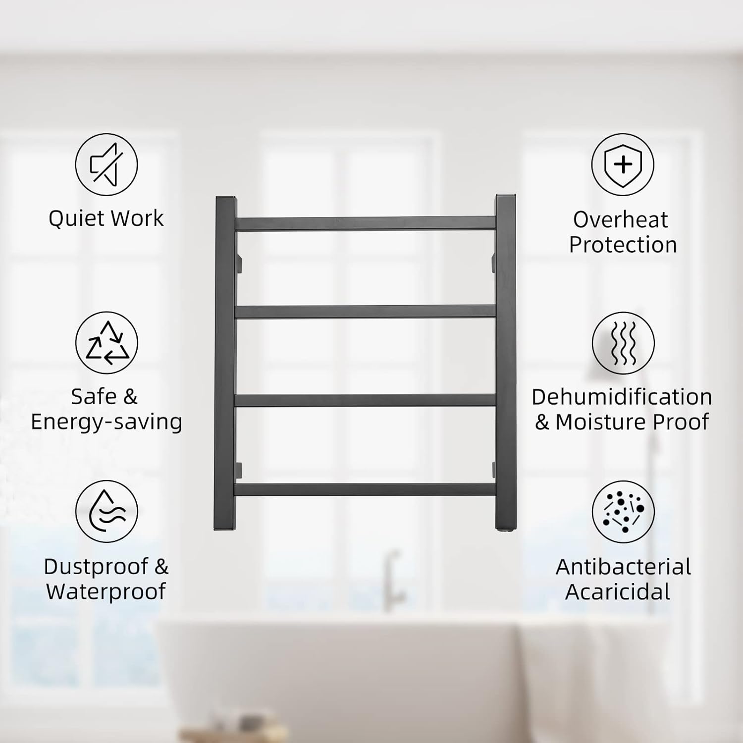Stainless Steel Wall-Mounted Electric Towel Warmer