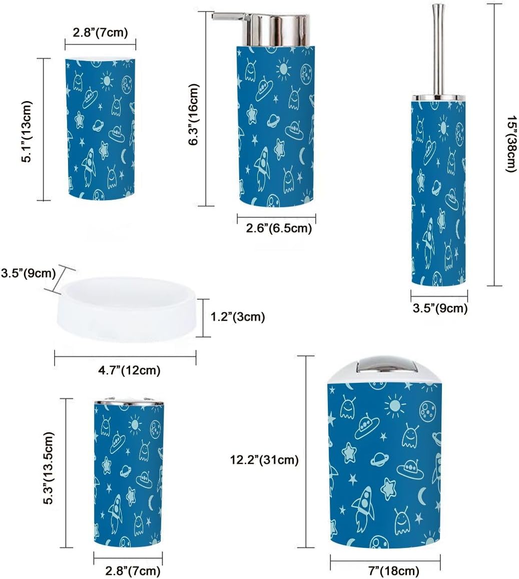 BathroomAccessoriesXNGJEMVWXOAlien Stars Set of 6