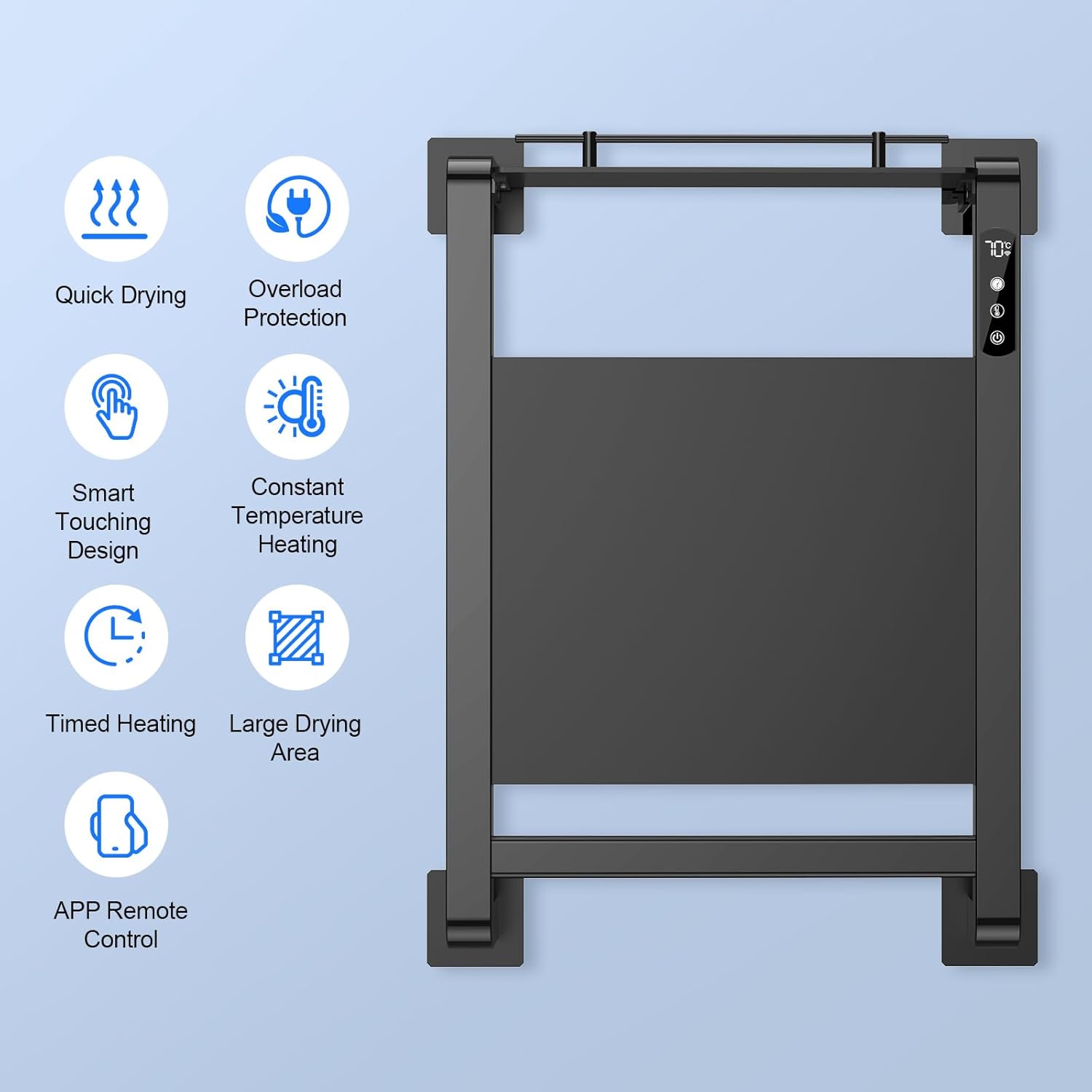 Heated Towel Rack - Quick Heating Durable Design