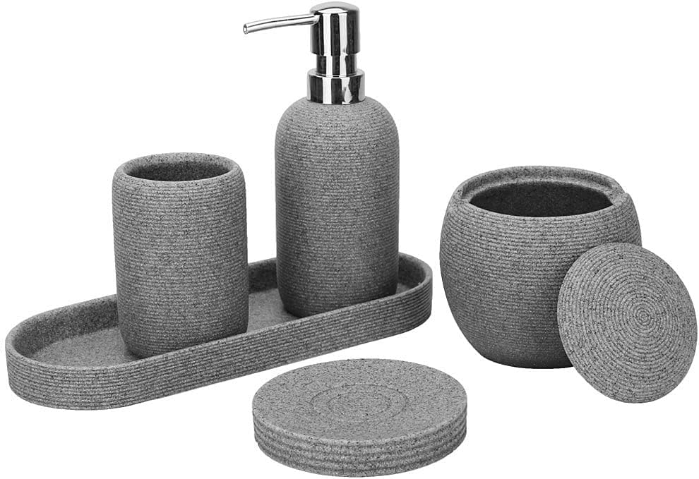 5-Piece Modern Bathroom Accessory Set