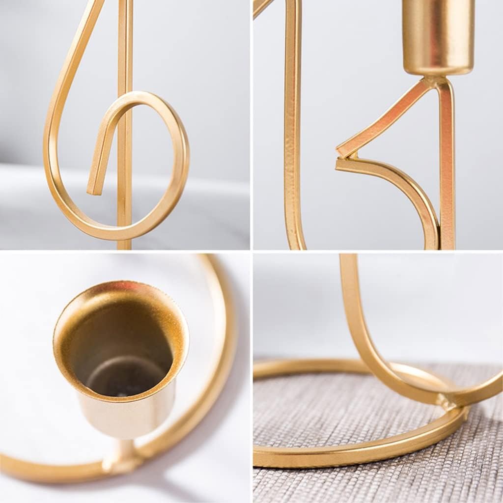 Elegant Golden Candle Holder