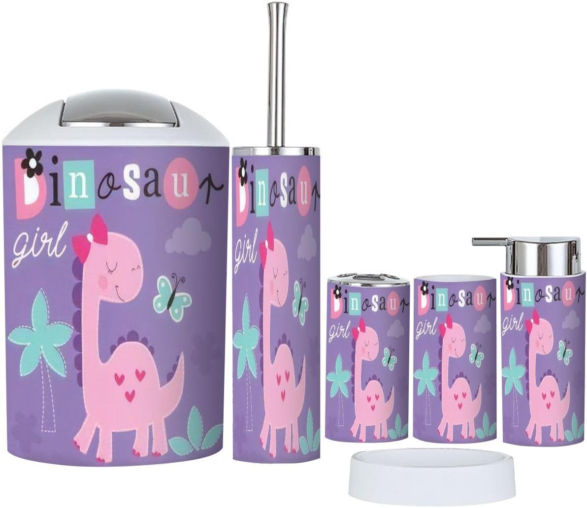 JBNJANKDAV Dino-Bath Kit 6 Pcs Set