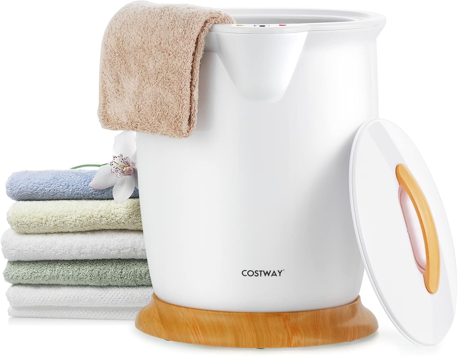 Costway Bucket Towel Warmer With Fragrance Holder