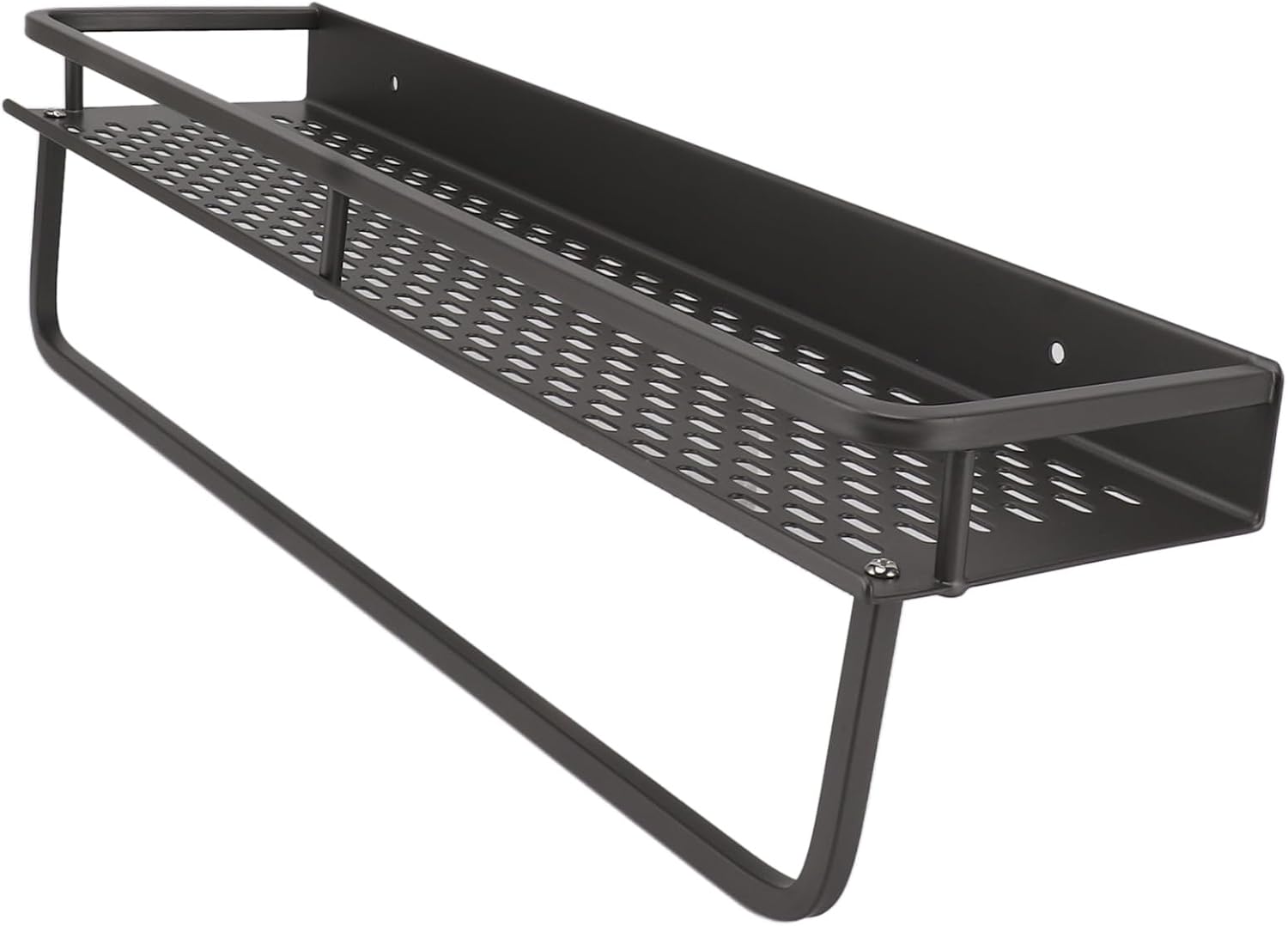 Grey Shower Caddy with Large Capacity and Durable Aluminum Alloy