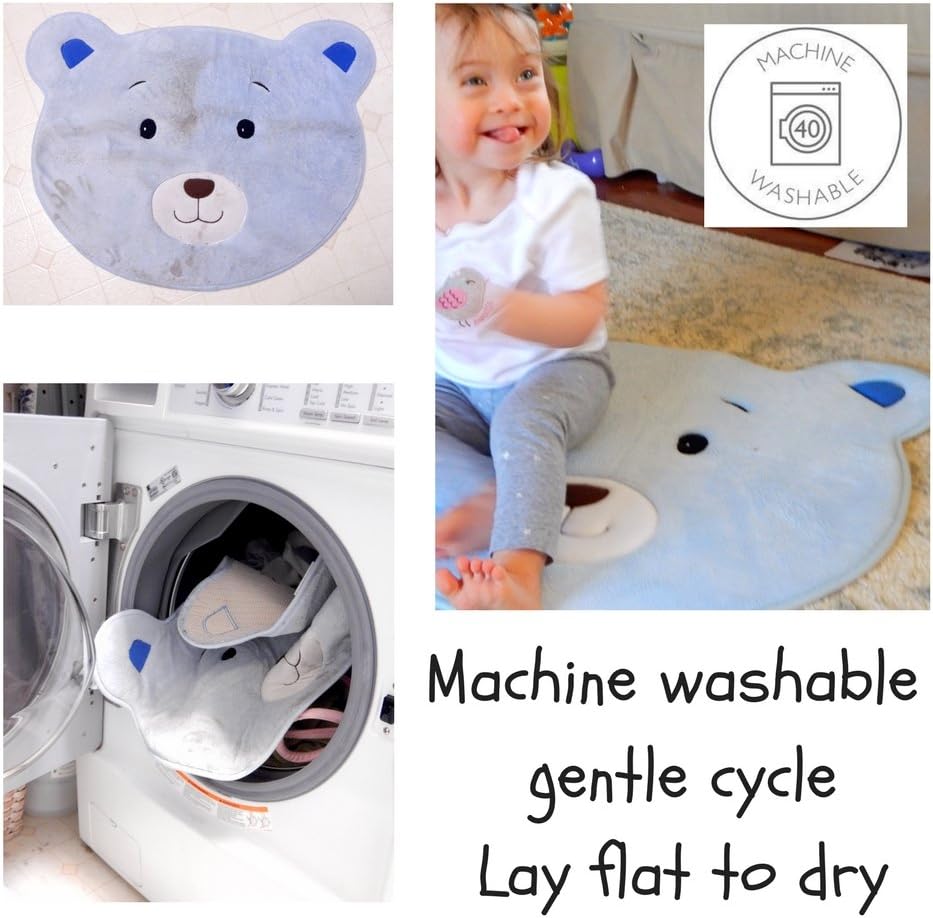 Fun Washable Bath Mat Rug for Kids Safe Durable