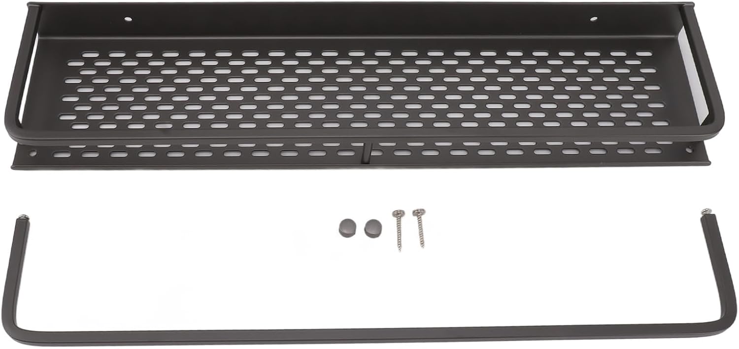 NOENNULL Easy to Install Grey Showershelf