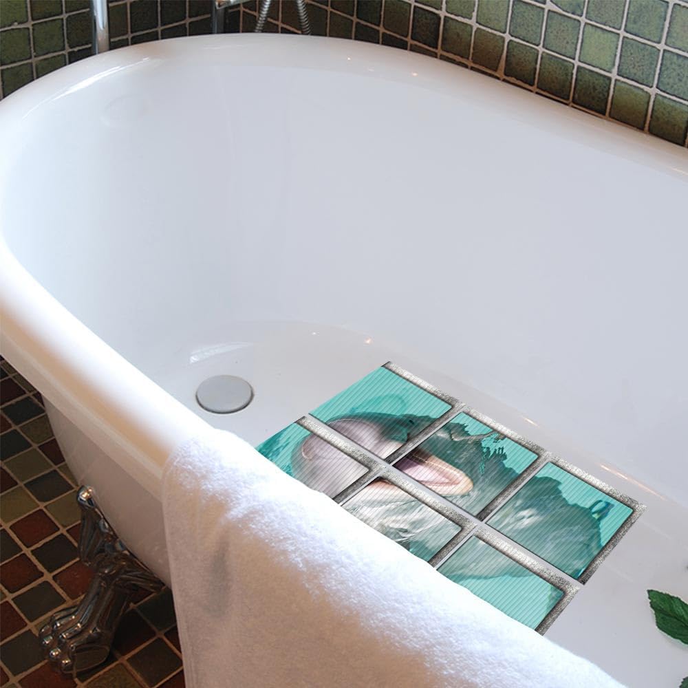 Non-Slip Bathtub Stickers for Adults Kids 59x59 inch x6pcs