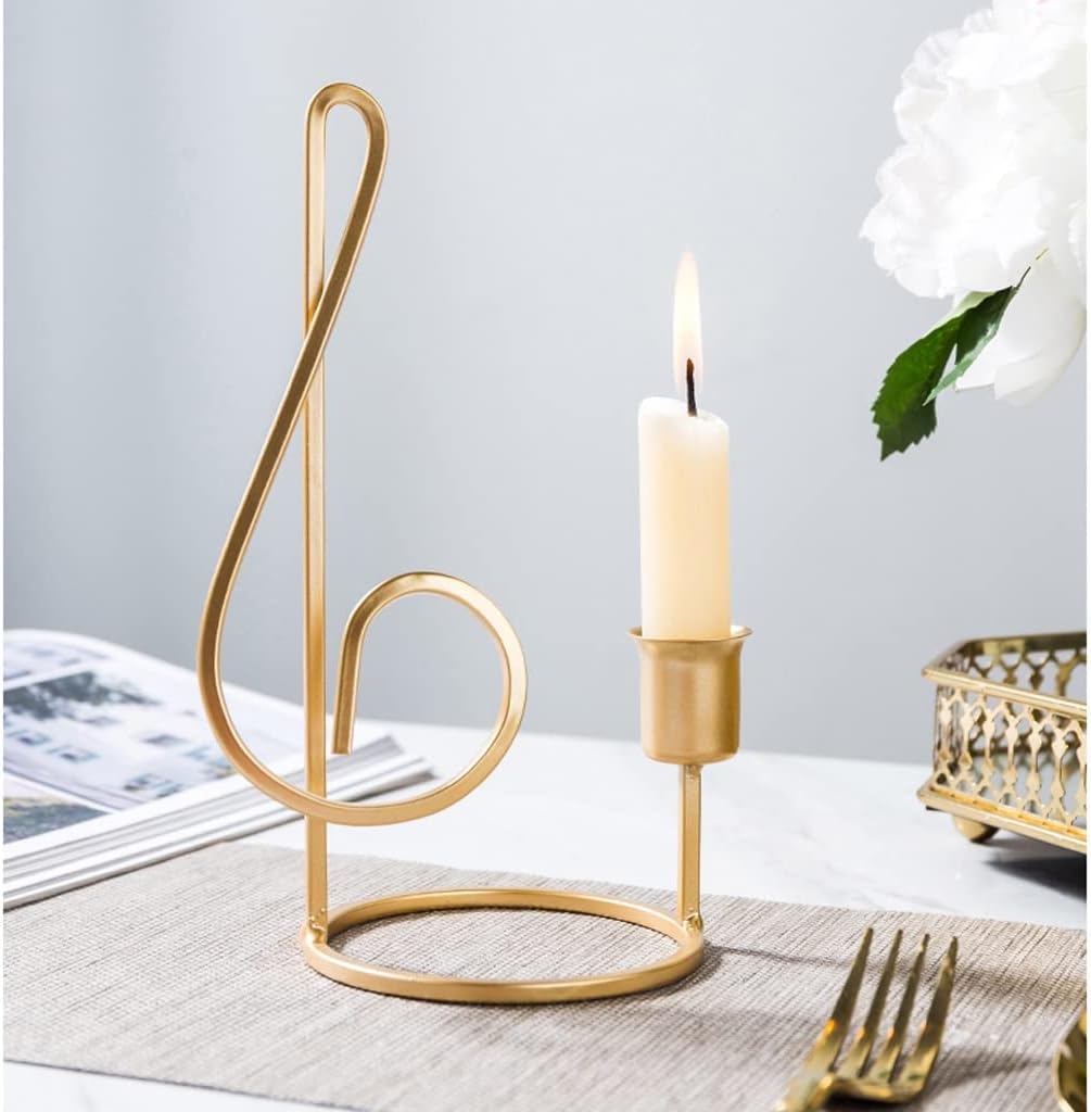 Elegant Golden Candle Holder