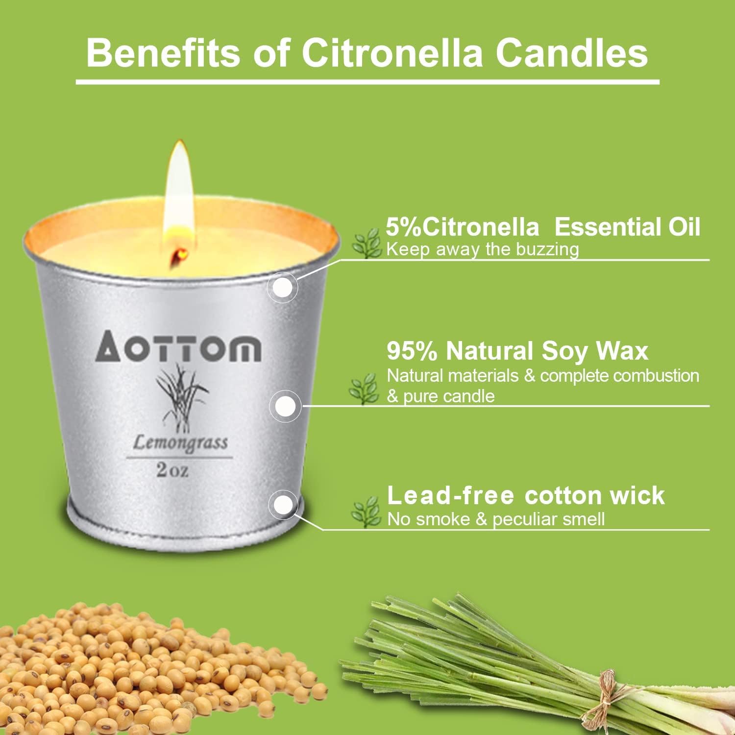 Details Youll Love 9-Pack Citronella Outdoor Candles for Relaxation Uses