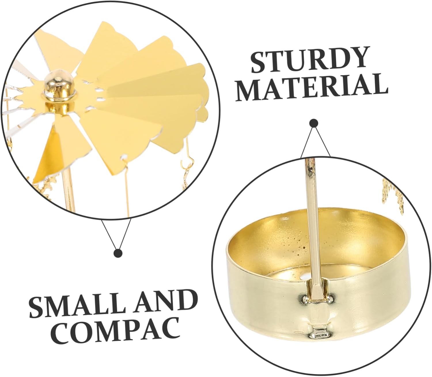 STOBAZA Fairy Carousel Candle Holder - Unique Rotating Candlestick for Christmas Parties