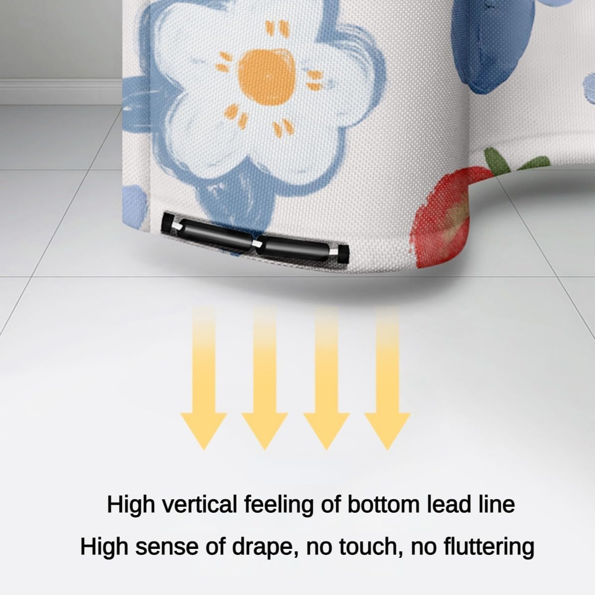 Bath Time Surprise POMN Kids Floral Shower Curtain