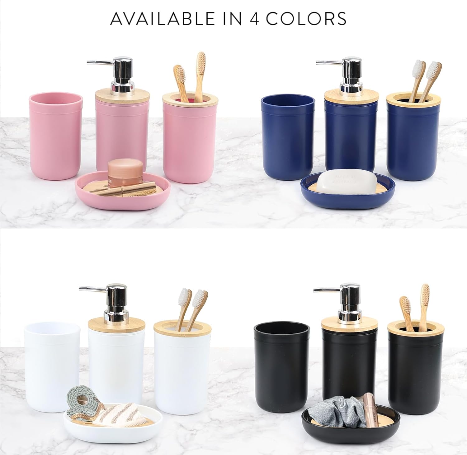 CERBIOR 6-Piece Bathroom Accessory Set