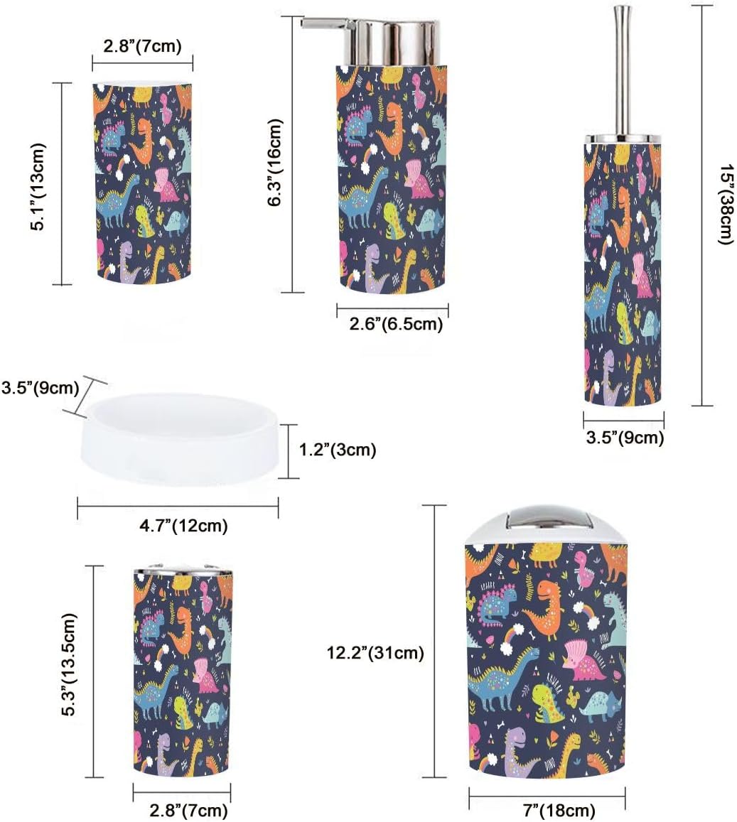 Bathroom Accessories Set with 6-Piece Collection