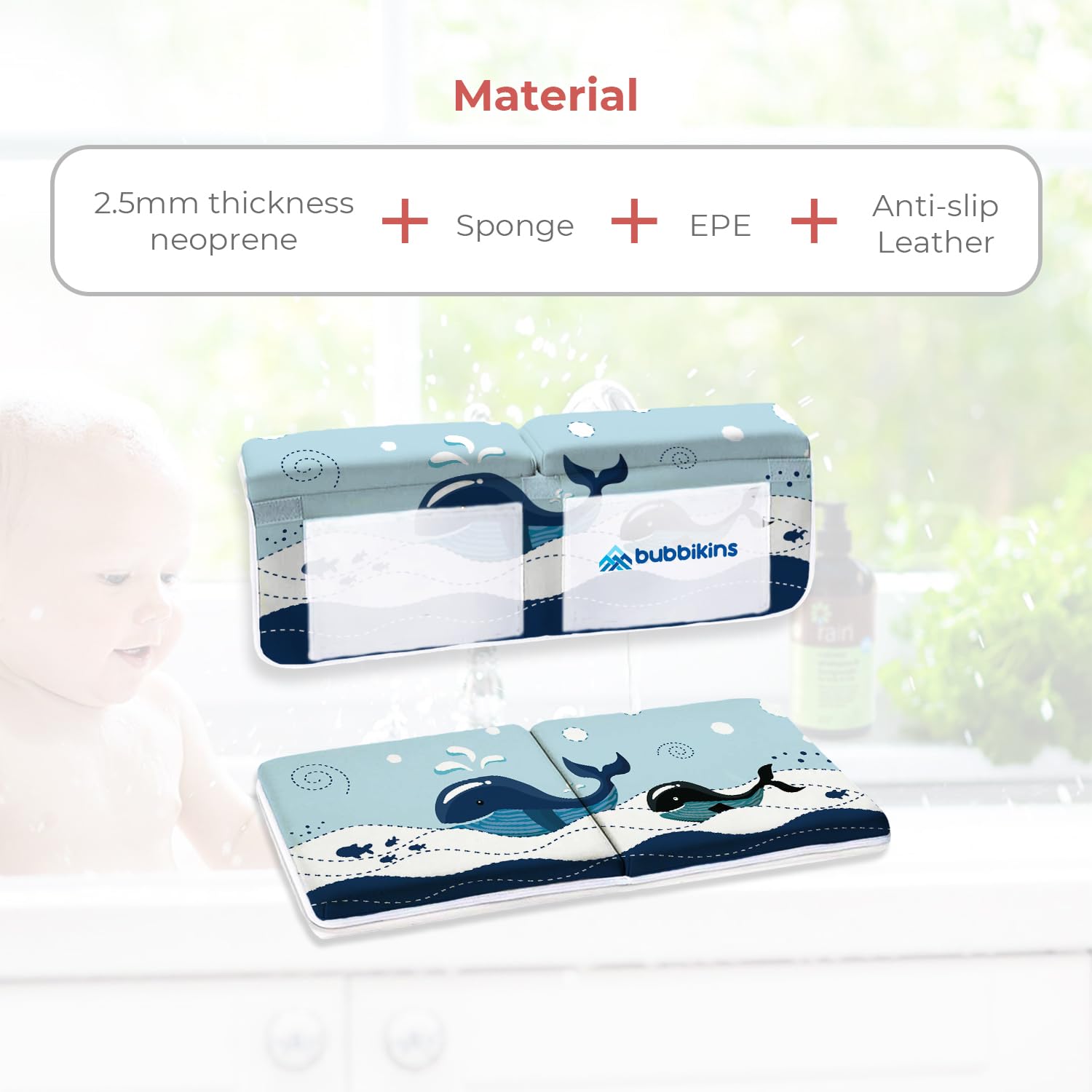 Bubbikins Baby Bath Kneeler and Elbow Rest Pad Set 1