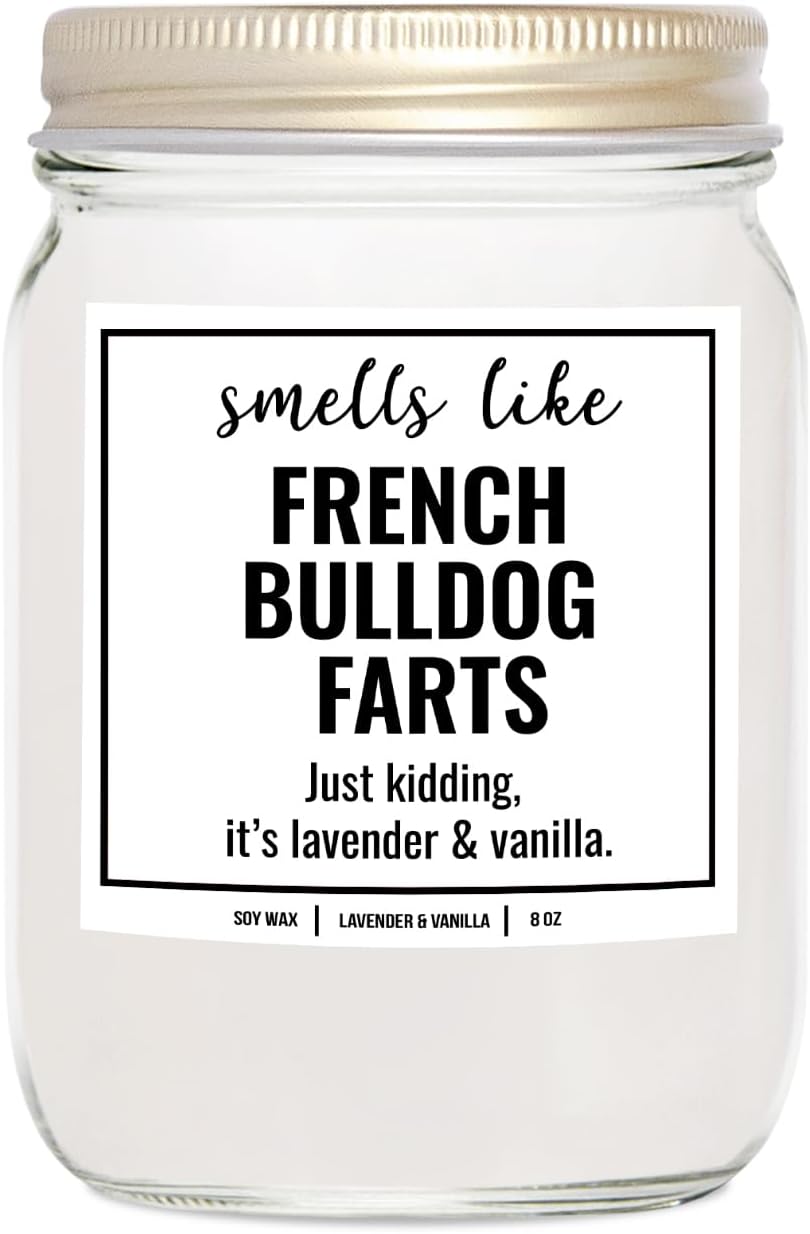 French Bulldog Candle
