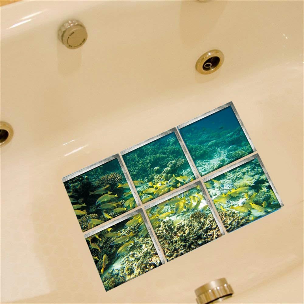 Non-Slip Bath Sticker for Kids Durable Marine Design