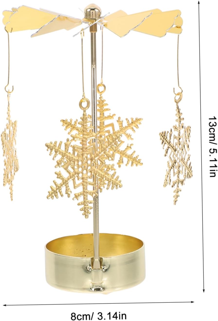 STOBAZA Fairy Carousel Candle Holder - Unique Rotating Candlestick for Christmas Parties
