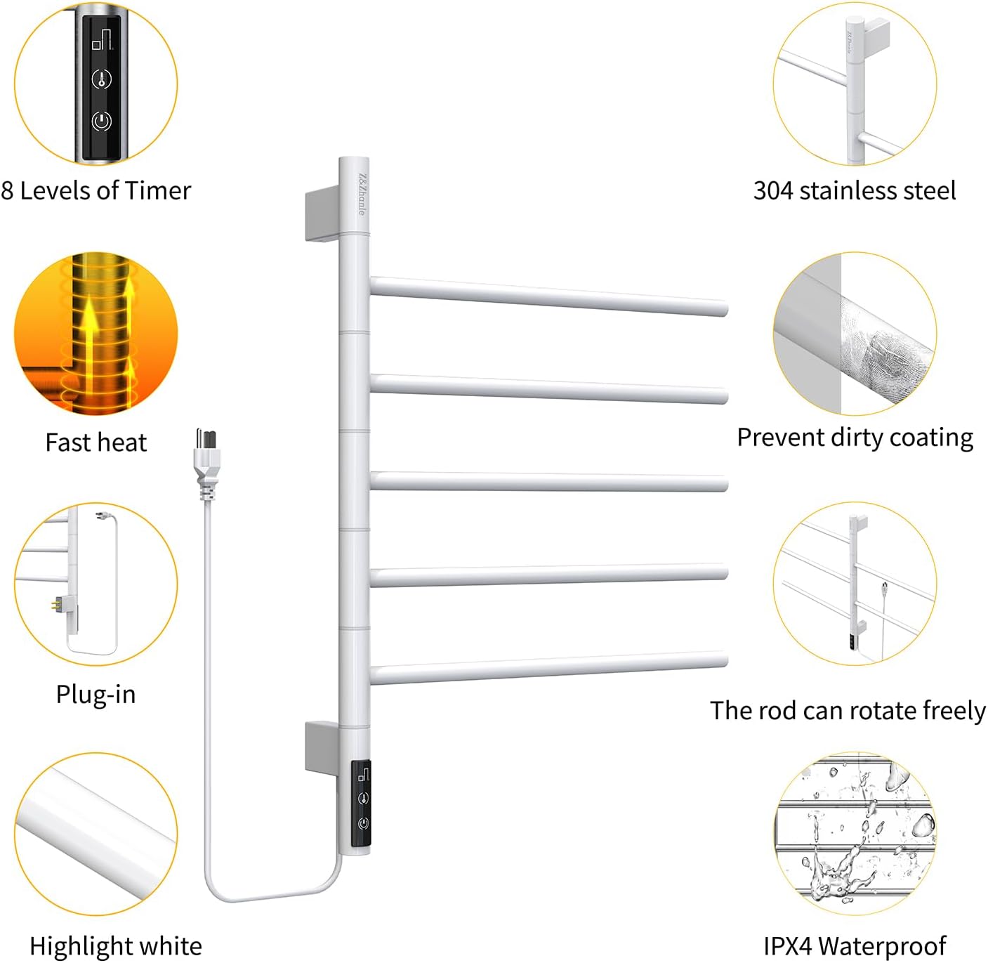 ZZhanle Rotating Towel Rack