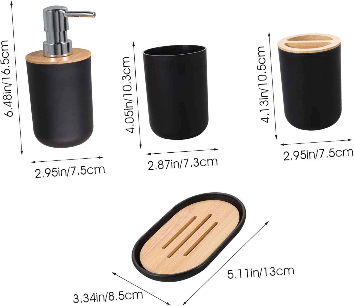 Stylish 4-Piece Mens Bathroom Set for Ellis