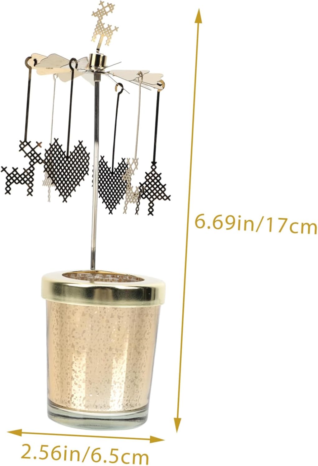 Creative Rotary Candle Holder -Sturdy Elegant for Romantic Settings