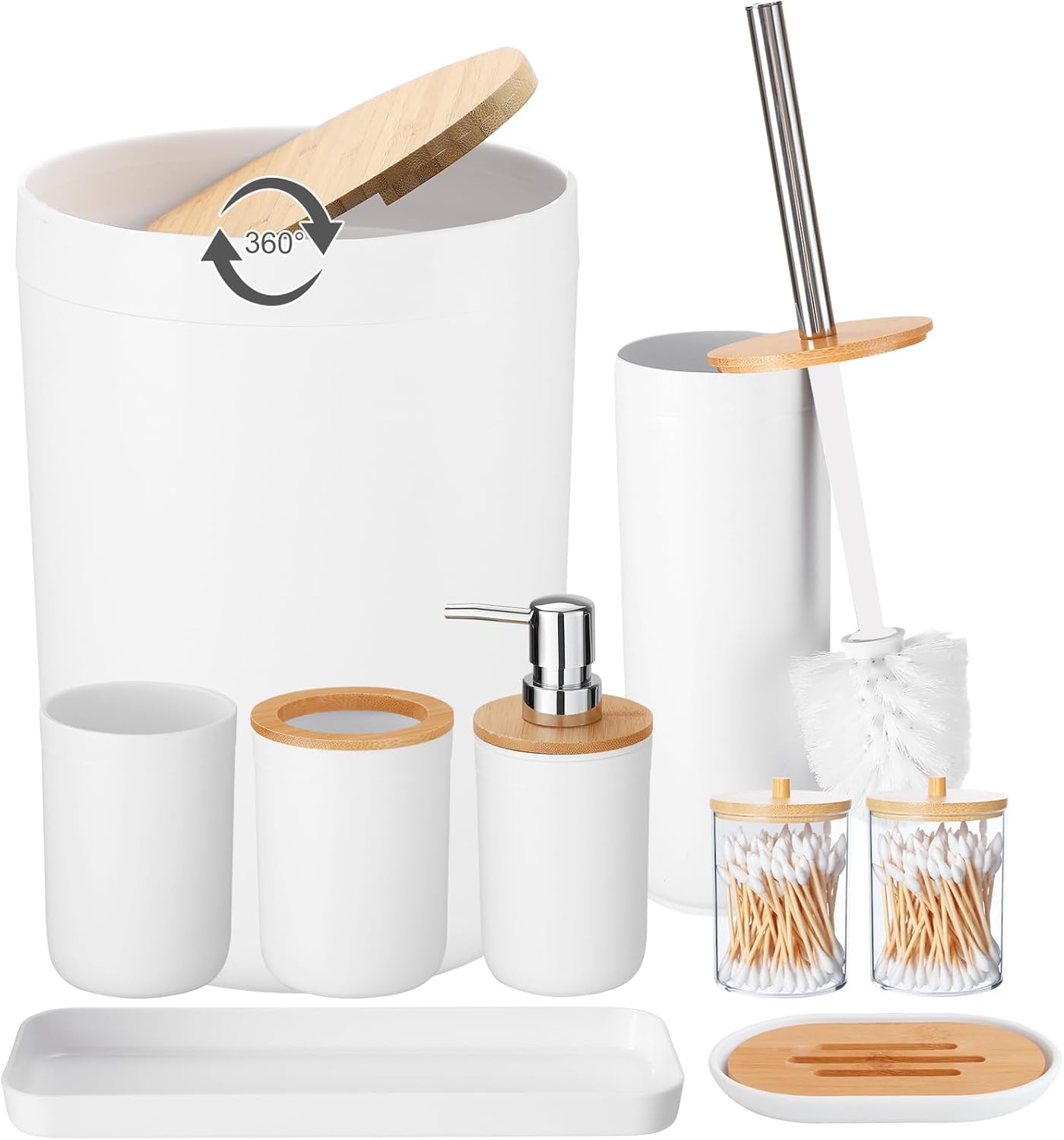 iMucci 8-Piece Bathroom Accessory Set