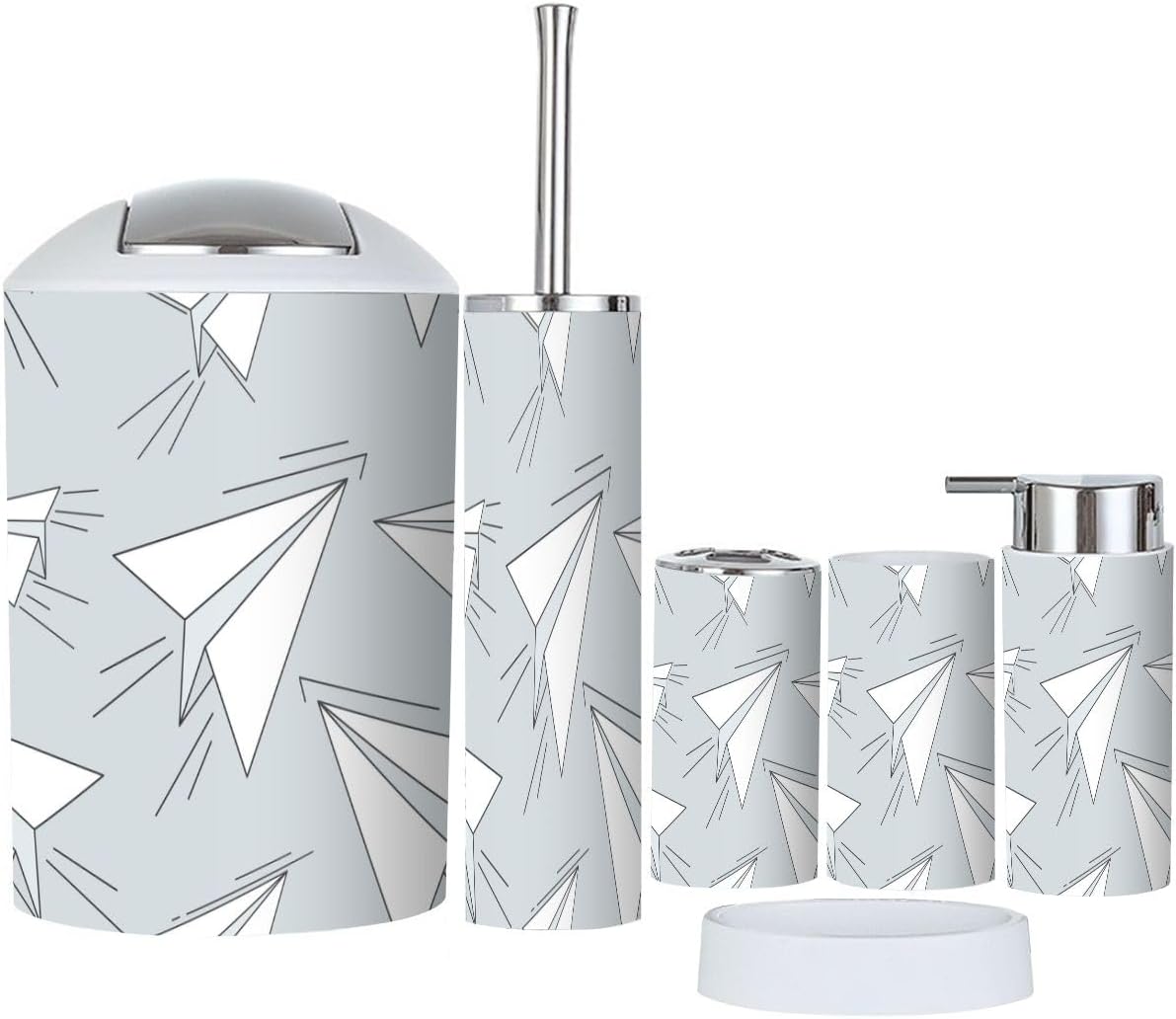 Bathroom Accessories Set Stylish 6-Piece Set for Enhancing Your Space