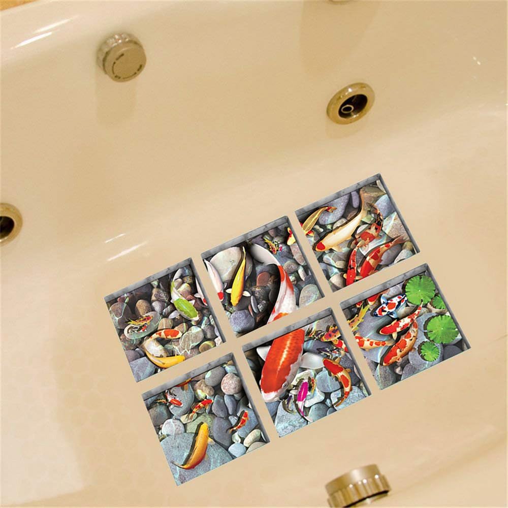 Non-Slip Bathtub Stickers for Adults and Kids 59x59 inch x6pcs