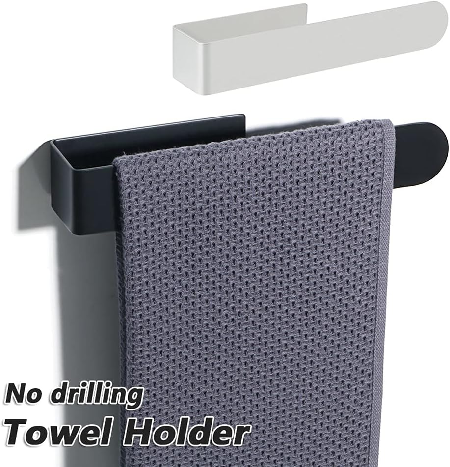 BOCbco Black Stainless Steel Wall-Mounted Towel Rail with Easy Installation