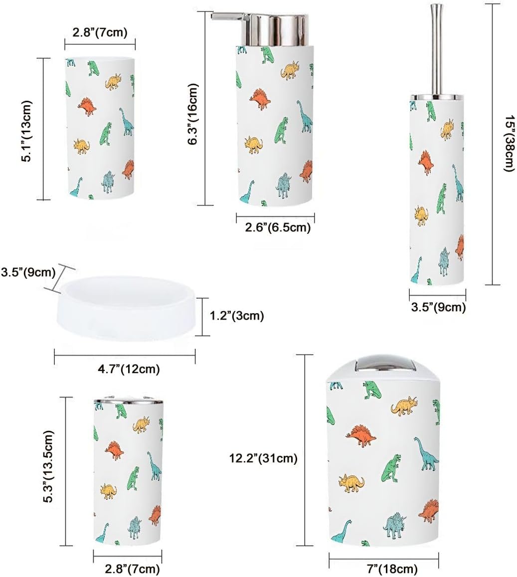 Complete Bathroom Accessories Set -- Durable Stylish for Your Daily Needs