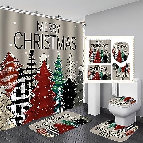 Merry Christmas Bath Set with Rugs