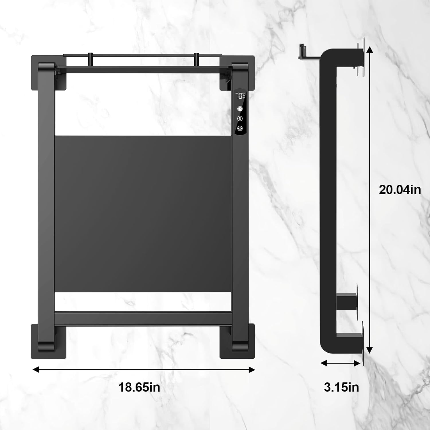 Heated Towel Rack - Quick Heating Durable Design