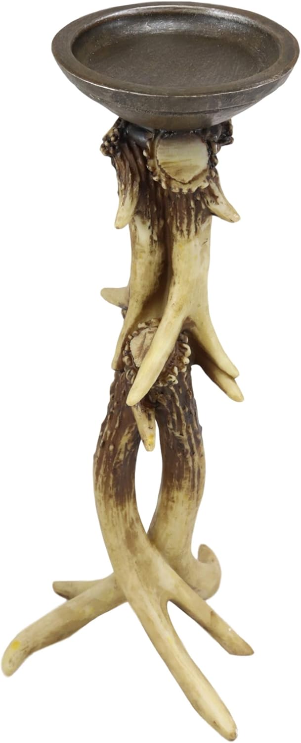 Ebros Gift Antlers Candle Holder