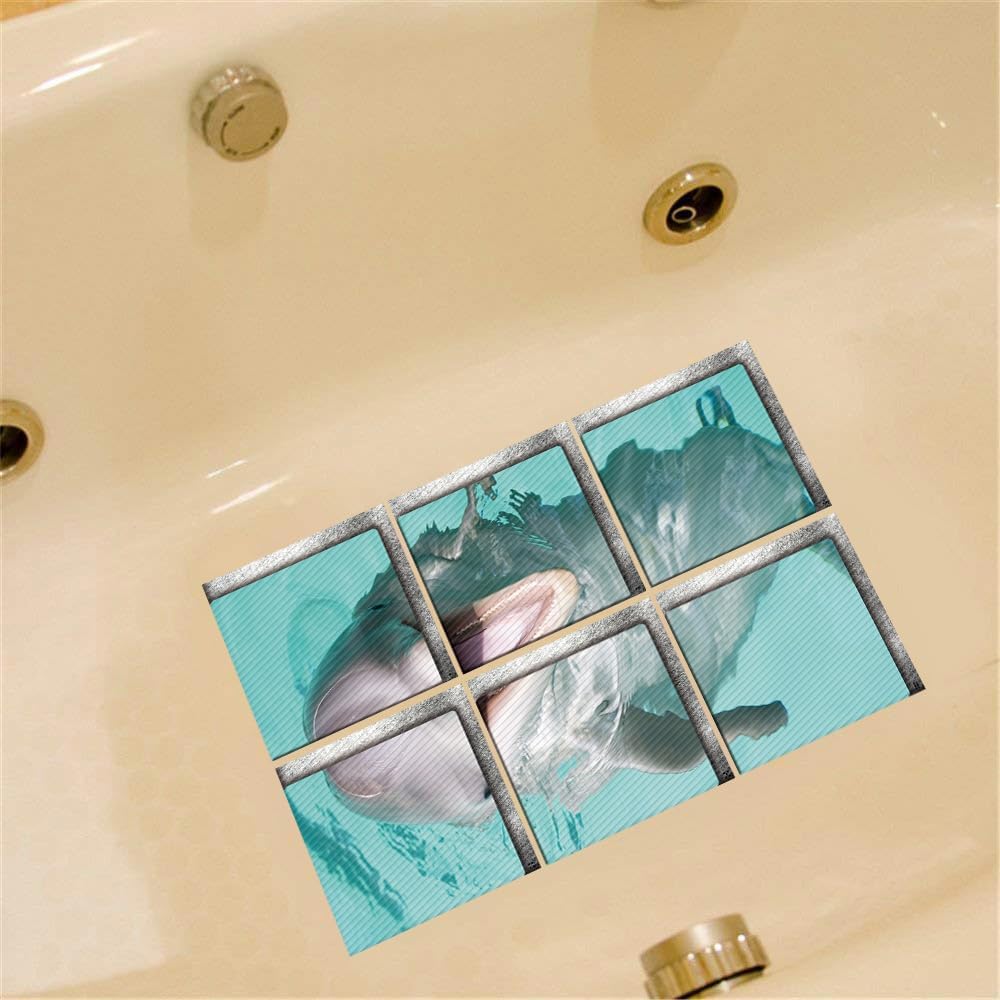 Non-Slip Bathtub Stickers for Adults Kids 59x59 inch x6pcs